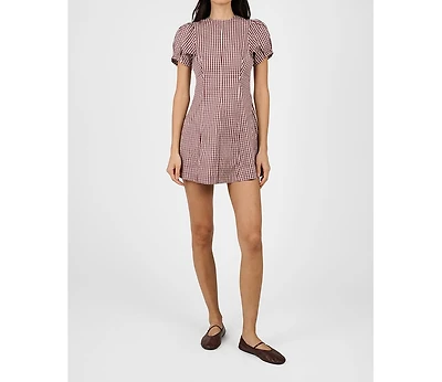 WeWoreWhat Puff Sleeve Peplum Mini Dress