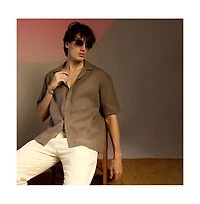 Campus Sutra Quad-Lined Oversized Shirt