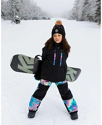 Deux par Girl Two-Piece Teknik Snowsuit Rainbow Heart Print