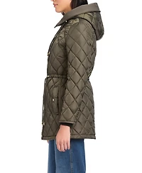 kate spade new york Women's Diamond Quilted Anorak Jacket With Hood