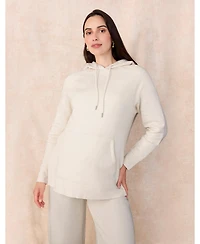 Motherhood Maternity Women's Relaxed Fit Tunic Hoodie