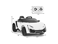 12V 2.4G Rc Electric Vehicle with Lights - White