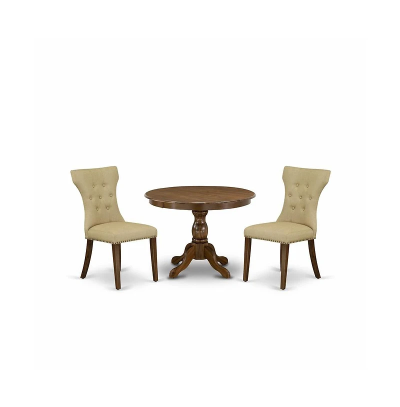 East West Furniture 3 Piece Kitchen Set