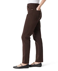 Gloria Vanderbilt Women's Amanda Colored Twill Straight-Leg Jeans