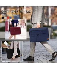 14 inch Laptop Sleeve Bag, Slim Shockproof Handbag, Computer Carrying Case Cover Compatible with MacBook Air/Pro,Acer Asus Dell Hp Blue