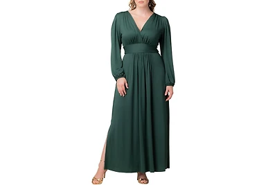 Kiyonna Plus Kelsey Long Sleeve Maxi Dress