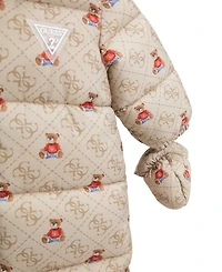 Guess Baby Kids Hooded Padded Pram Coverall
