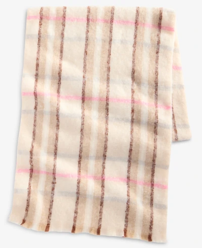 On 34th Brushed Plaid Blanket Wrap, Macy's Exclusive