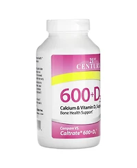 21st Century 600+D3 Calcium & Vitamin D3 Supplement