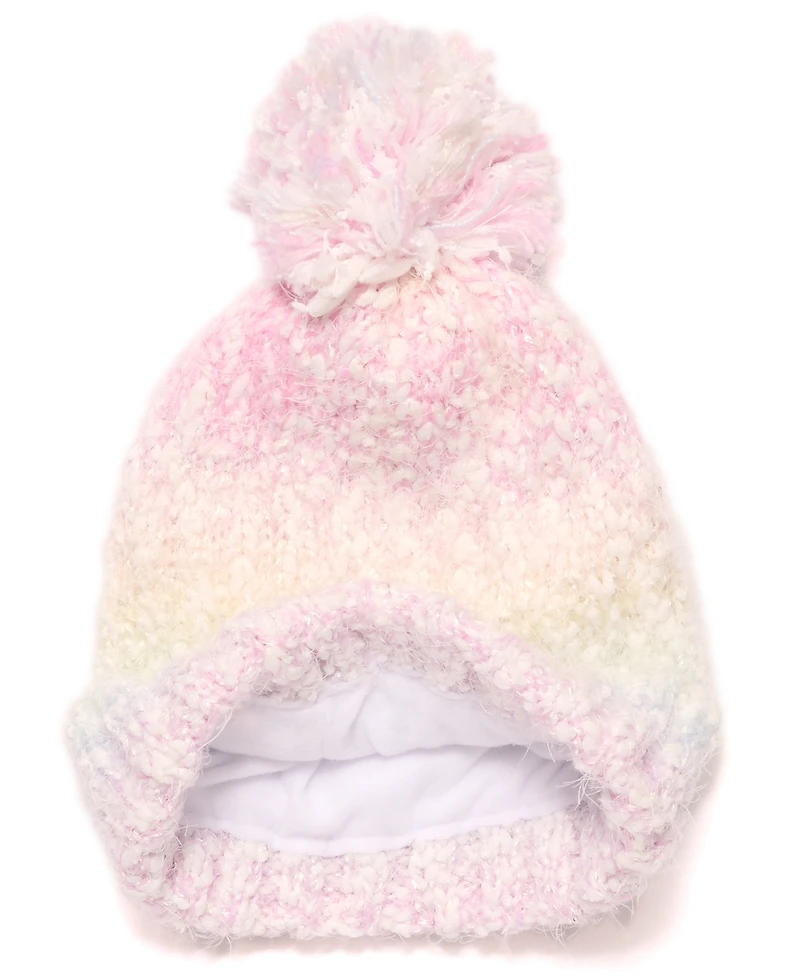 InMocean Big Girls 3-Piece Color Block Cozy Cloud Weather Beanie, Scarf and Gloves Set