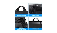 17 In Laptop Shoulder Bag Shockproof Computer Messenger Bag with Strap Laptop Briefcase Bag for Travel Work College