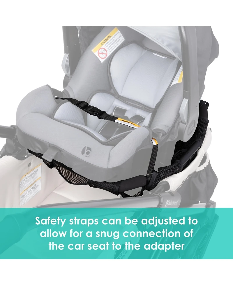 Baby Trend Stroller Wagon Infant Car Seat Adapter for Expedition, Tour and Navigator Wagons - Black