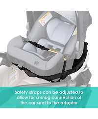 Baby Trend Stroller Wagon Infant Car Seat Adapter for Expedition, Tour and Navigator Wagons - Black