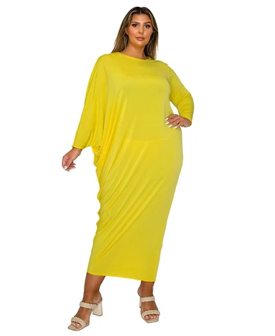 L I V D Plus Louella Asymmetrical Maxi Dress