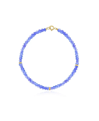 The Lovery Tanzanite Bead Bracelet 14K Gold