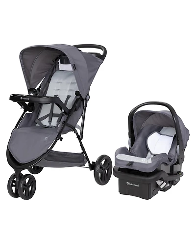 Baby Trend Baby Venture 3-Wheel Stroller Travel System - Stellar Grey
