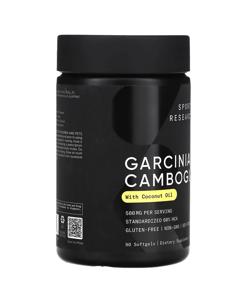 Sports Research Garcinia Cambogia with Coconut Oil 500 mg