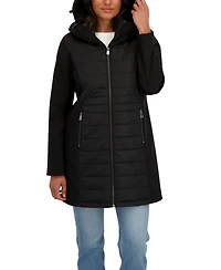 Sebby Collection Women's 3/4 Mix Media Softshell