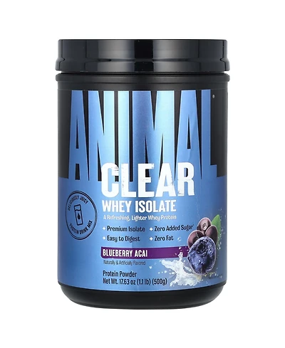 Animal Clear Whey Isolate Blueberry Acai