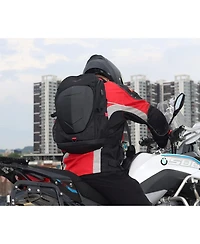 Nakto 7 Inch Laptop Backpack with Hardshell, Armored Backpack with Usb Port and Lightweight Rain Cover for Motorcycle Outdoor Racing Waterproof Rucksa