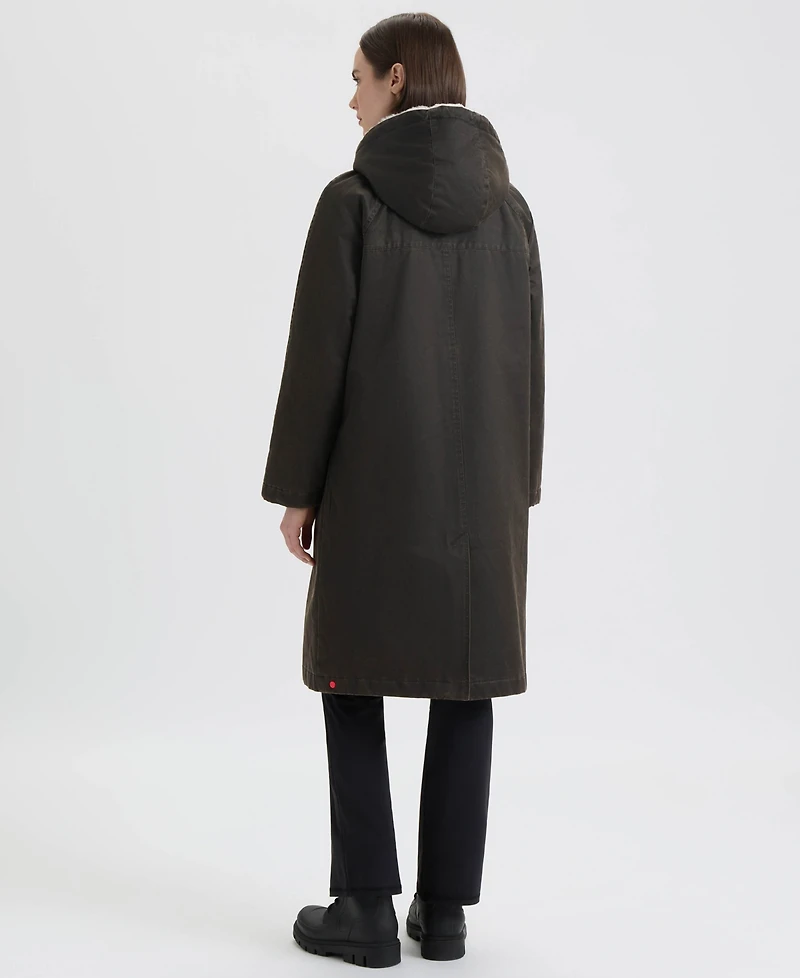 Hunter Women's Faux Fur-Lined Hood Coat