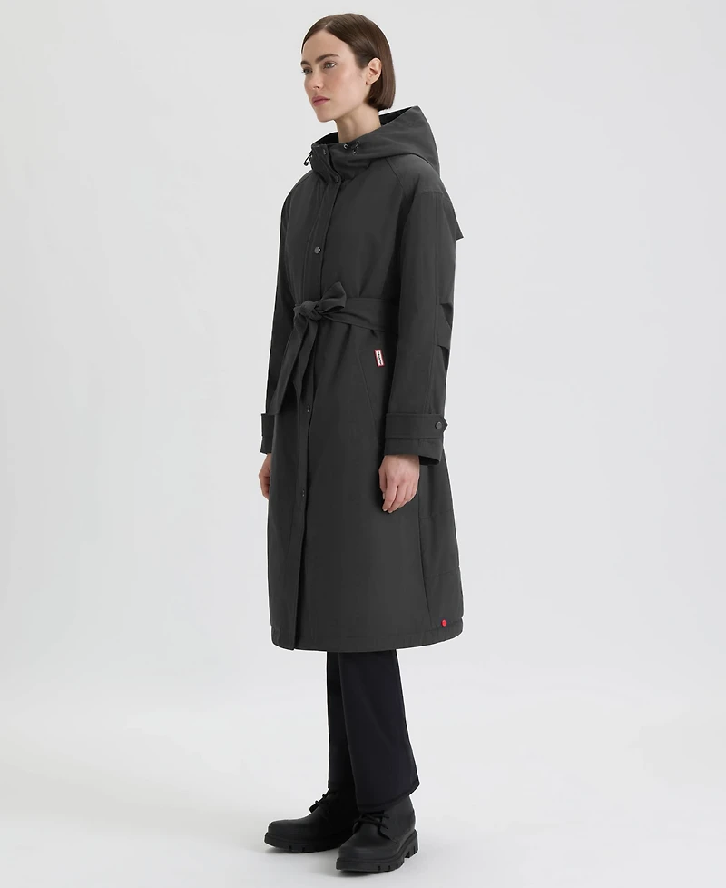 Hunter Women's Hooded Belt Trench Coat