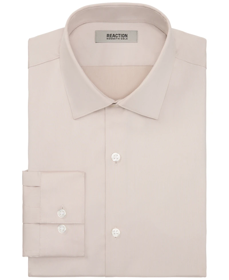 Kenneth Cole Reaction Men's Technicole Slim Fit Dress Shirt