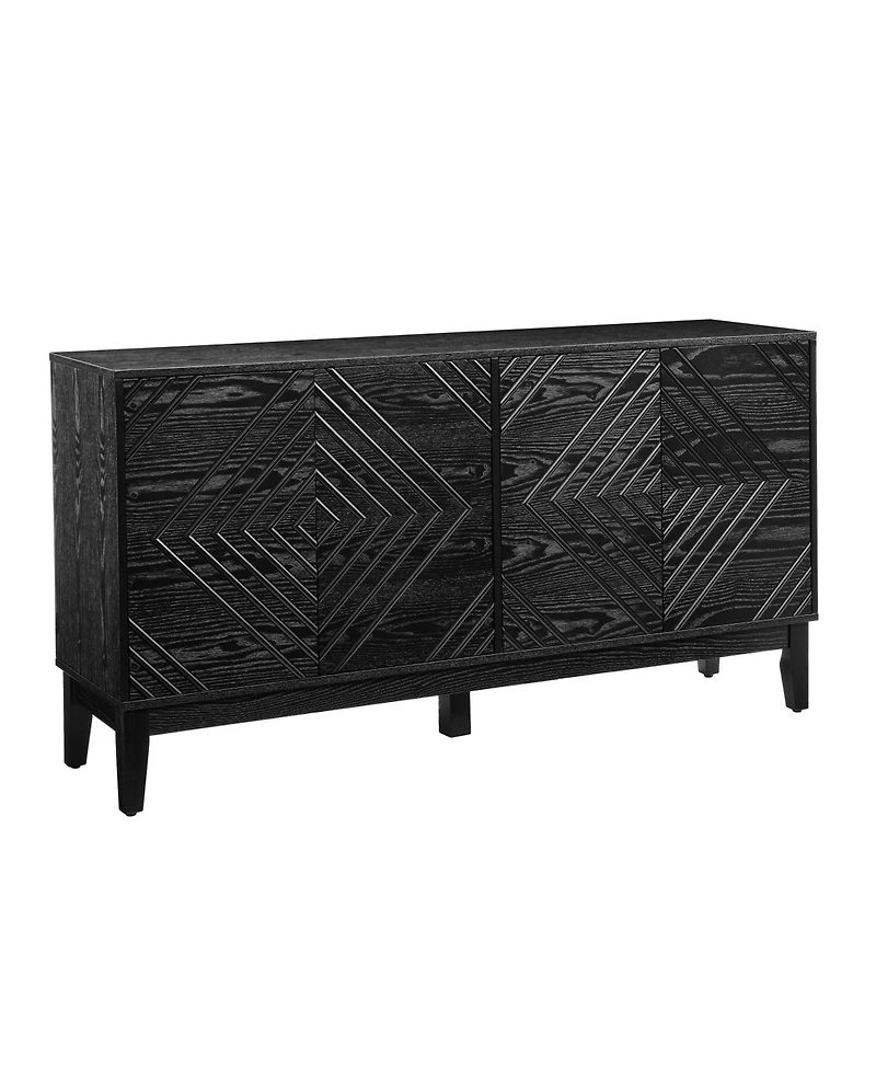 Casainc 60.5" Storage Cabinet with Adjustable Shelves