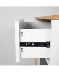 Wooden Countertop Storage Cabinet with Scratch Pad