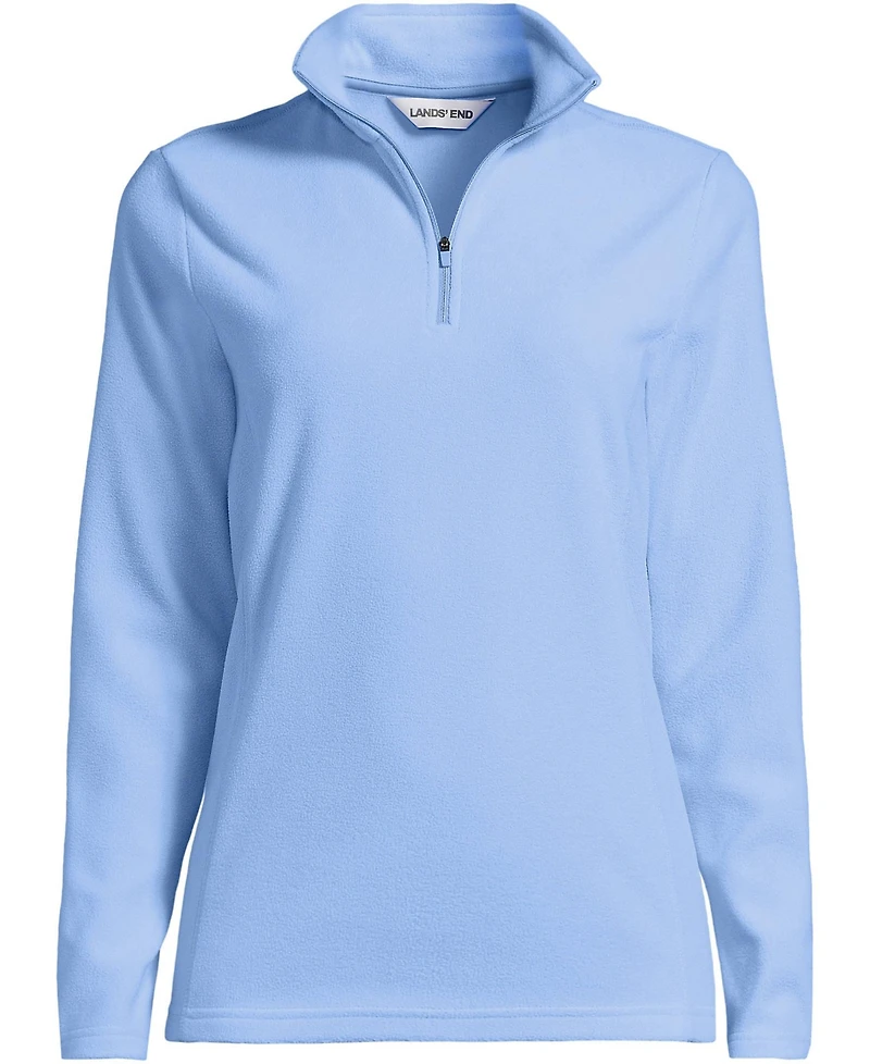 Lands' End Women's Tall Fleece Quarter Zip Pullover Jacket