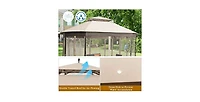 10 x 12 Octagonal Patio Gazebo with Mosquito Net