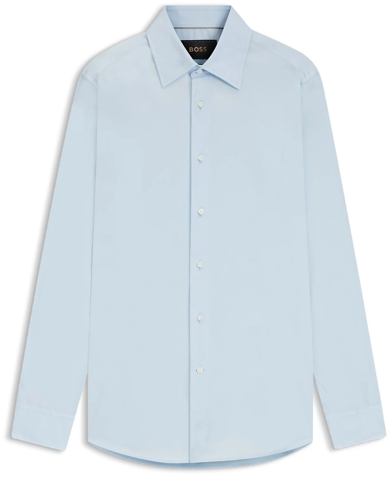 Boss by Hugo Men's Cotton-Blend Stretch Poplin Slim-Fit Dress Shirt