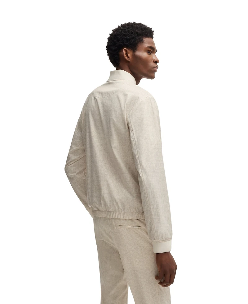 Boss by Hugo Men's Two-Way Zip Water-Repellent Packable Jacket