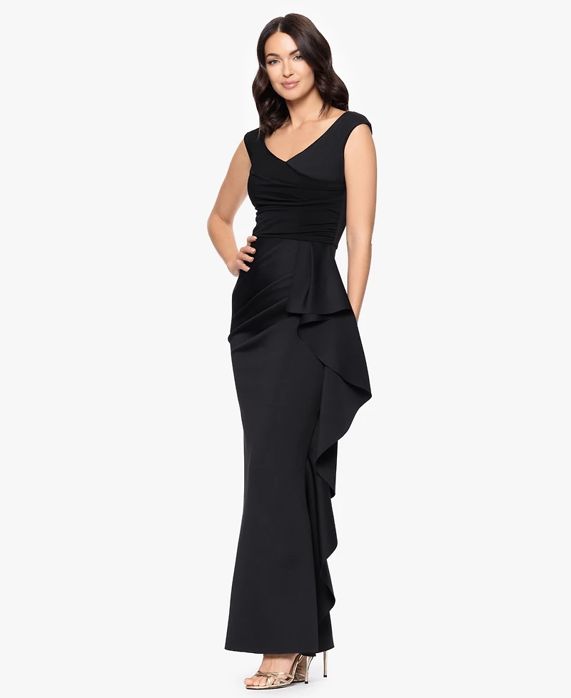 Betsy & Adam Women's Sleeveless V-Neck Dress
