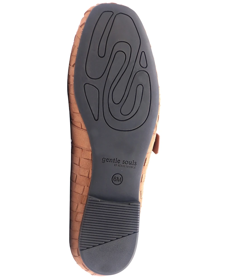 Gentle Souls Women's Winifred Woven Square Toe Flats