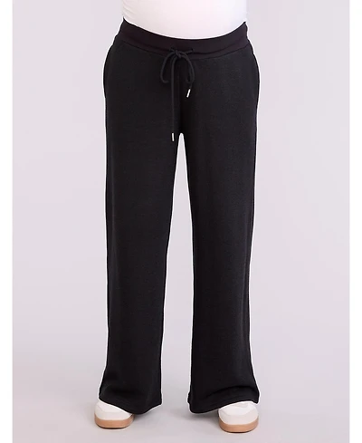 Women's Under the Belly Wide Leg Sweatpants - Motherhood Maternity