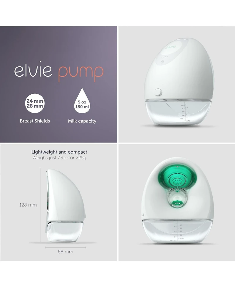 Elvie Baby Wearable Pump - Double Electric Breast Pump