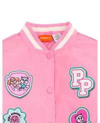 Paw Patrol Toddler Girls Varsity Bomber Jacket to