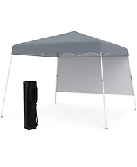 8 X 8 Feet Pop up Canopy Tent with 1 Sidewall and Portable Backpack