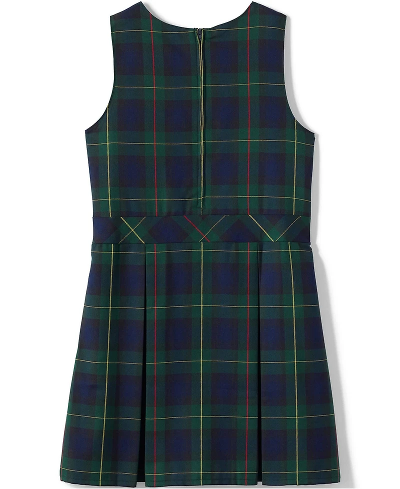 Lands' End Big Girls Plus Top of Knee Plaid Jumper