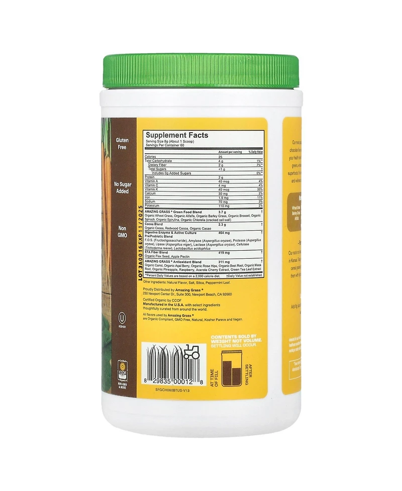 Amazing Grass Greens Blend Superfood Chocolate