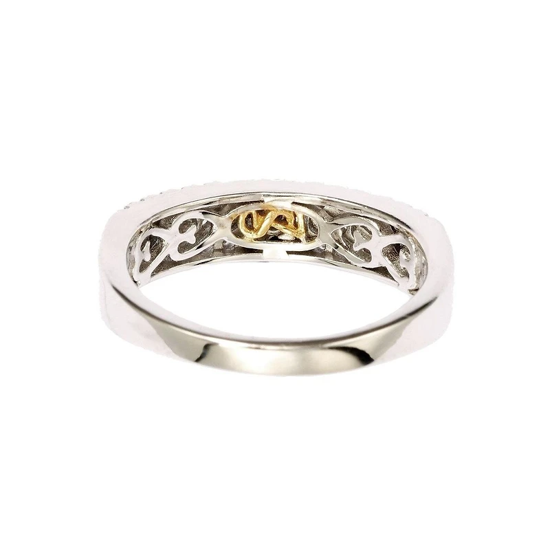 Suzy Levian New York Sterling Silver Sapphire & Created White Color-Pop Half Band Ring