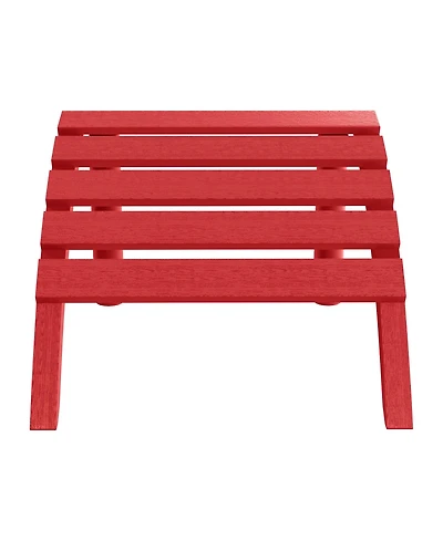 Outdoor Patio Hdpe Adirondack Ottoman Footrest
