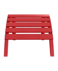 Outdoor Patio Hdpe Adirondack Ottoman Footrest