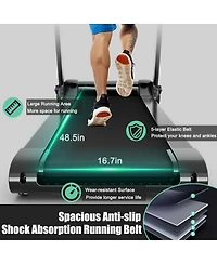 3HP Electric Folding Treadmill with Bluetooth Speaker