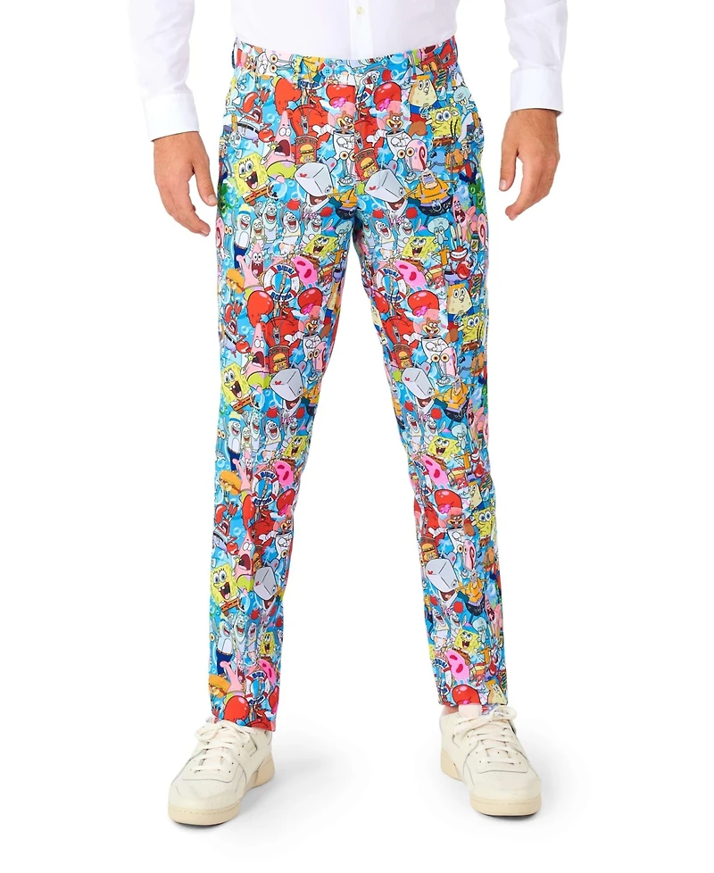 OppoSuits Men's Suit - Official SpongeBob Nickelodeon Clothing Multicolor