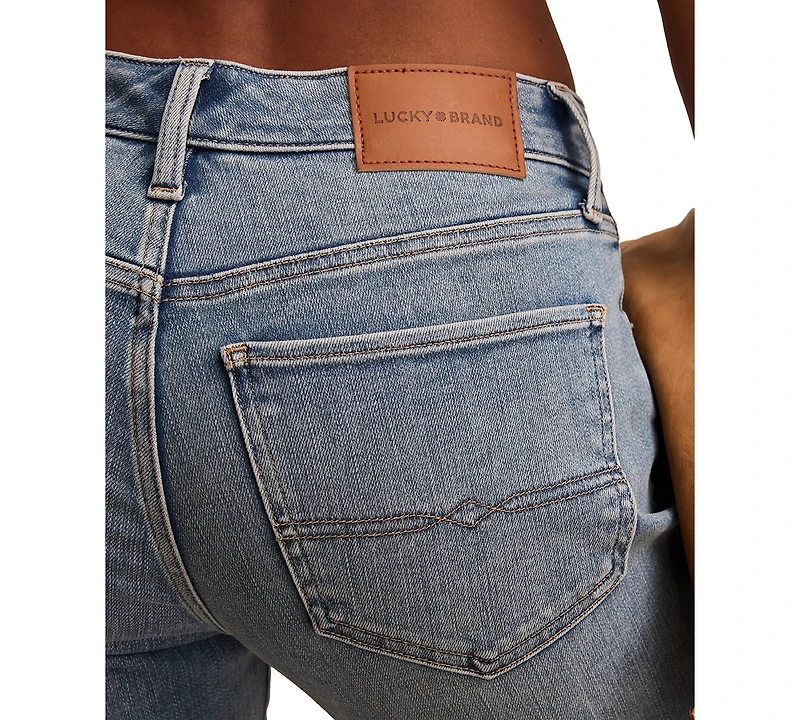 Lucky Brand Women's Mid Rise Curvy Straight Jeans