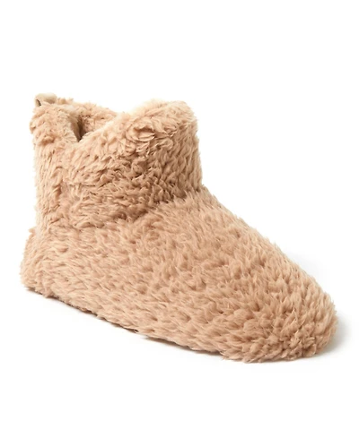 Dearfoams Women's Chelsea Shaggy Pile Bootie Fuzzy House Slipper