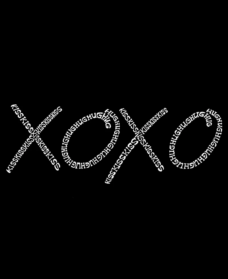 La Pop Art Plus Xoxo Word V-Neck T-Shirt