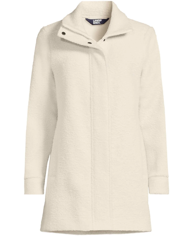 Lands' End Plus Boucle Fleece Coat